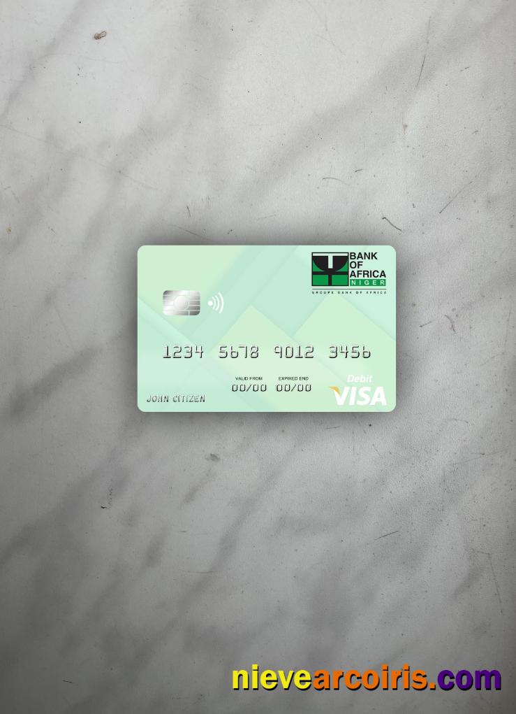 Niger Bank of Africa visa debit card photolook